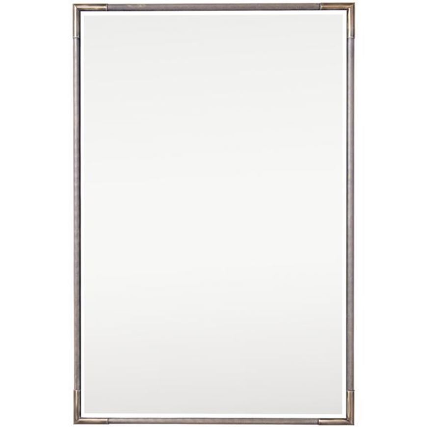 Picture of KNURL wall mirror brass - 90x60cm