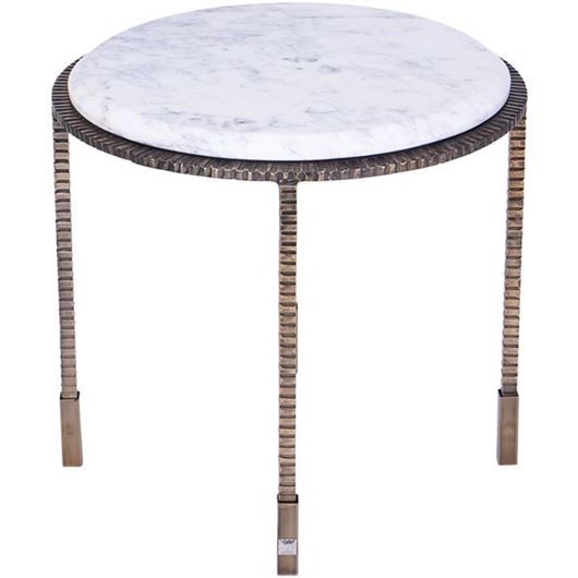 Picture of TWINE side table white - dia 47cm