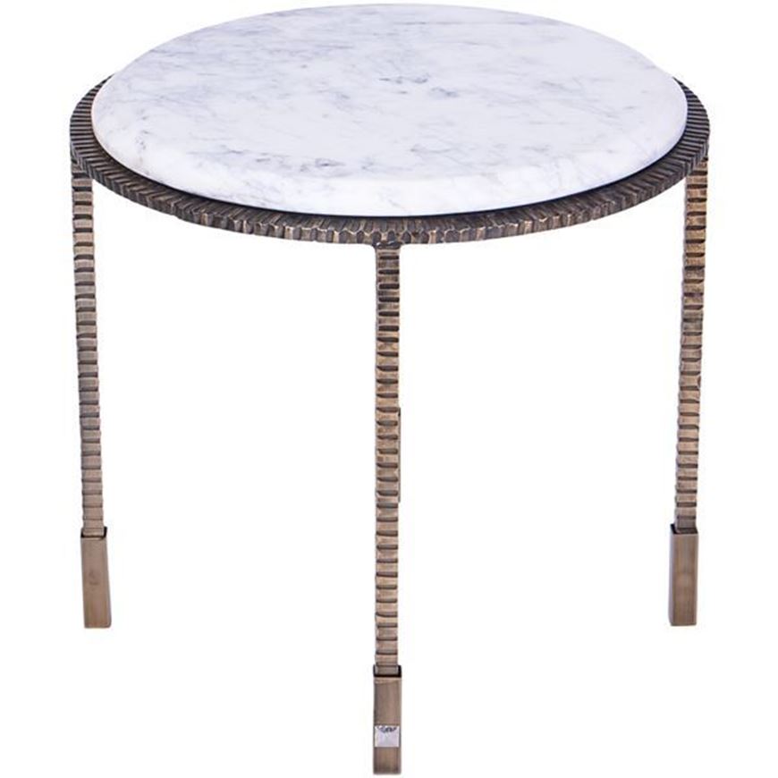 Picture of TWINE side table white - dia 47cm