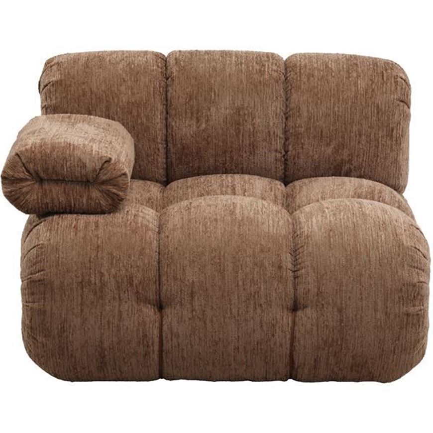 Picture of SEABIRD left arm modular chair brown