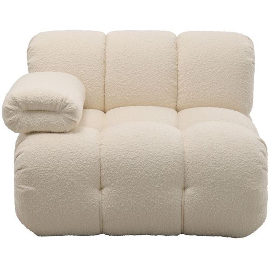 Picture of SEABIRD left arm modular chair white