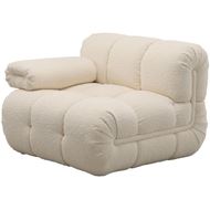 Picture of SEABIRD left arm modular chair white