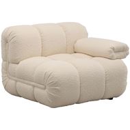 Picture of SEABIRD right arm modular chair white