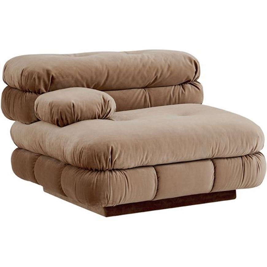 Picture of CAMELONT left arm modular chair brown