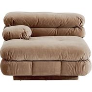 Picture of CAMELONT left arm modular chair brown