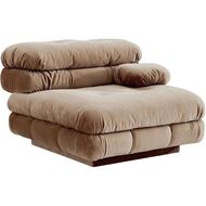 Picture of CAMELONT right arm modular chair brown