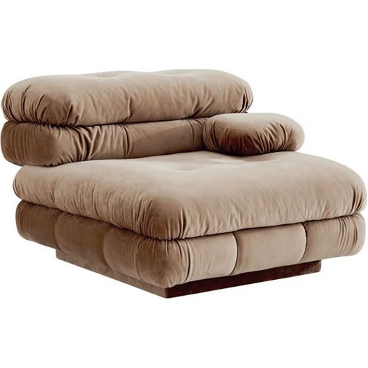 Picture of CAMELONT right arm modular chair brown