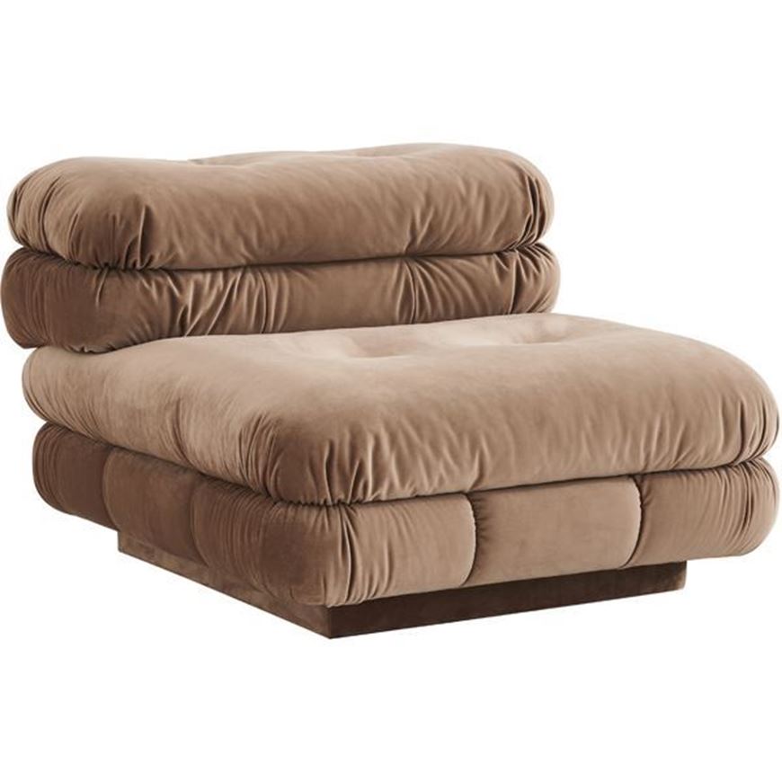 Picture of CAMELONT armless modular chair brown