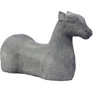 Picture of ABSTRACT horse decoration grey - H20cm