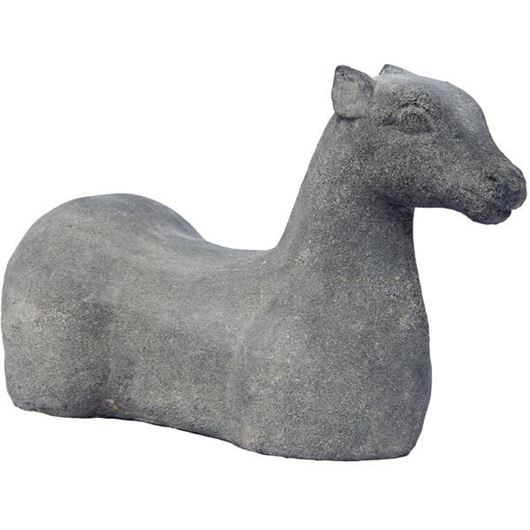 Picture of ABSTRACT horse decoration grey - H20cm
