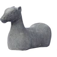 Picture of ABSTRACT horse decoration grey - H20cm