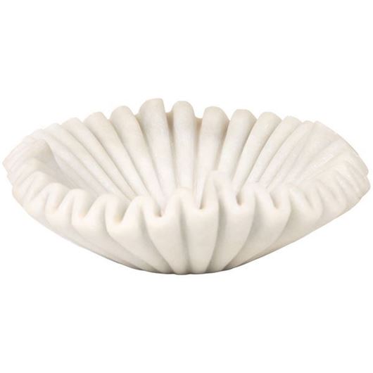 Picture of FRILL bowl decoration white - dia 22cm
