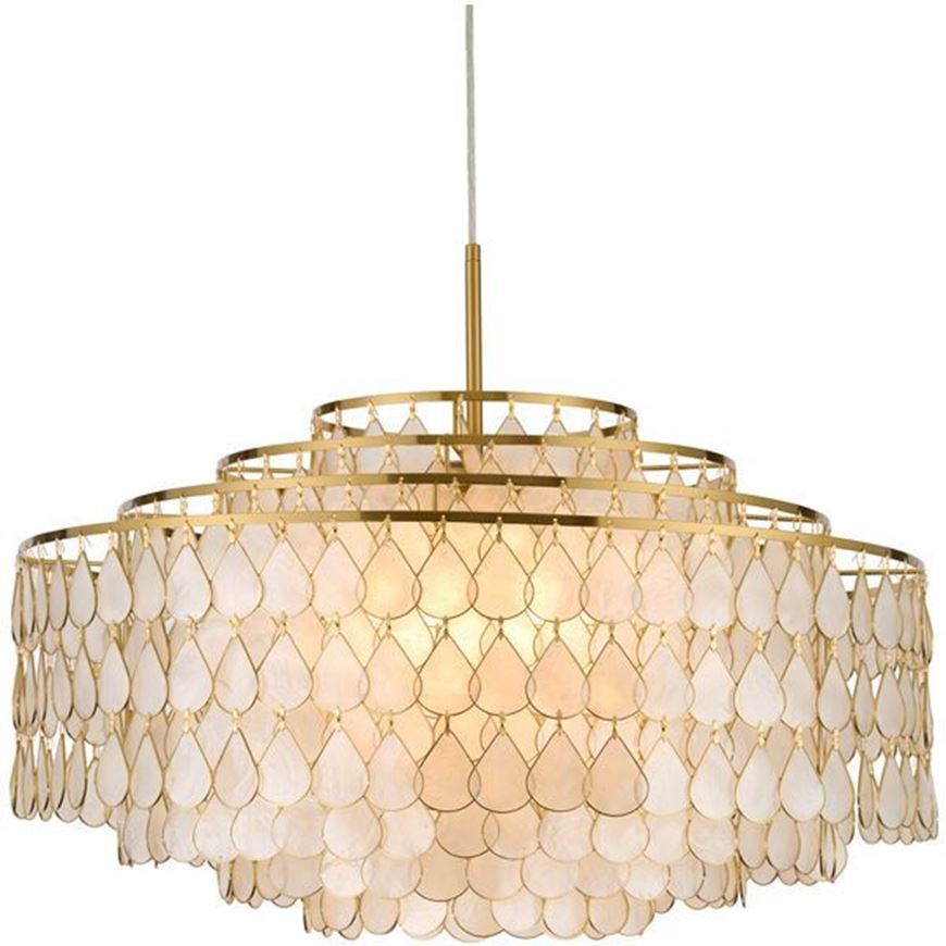 Picture of MATERA chandelier white - dia 70cm
