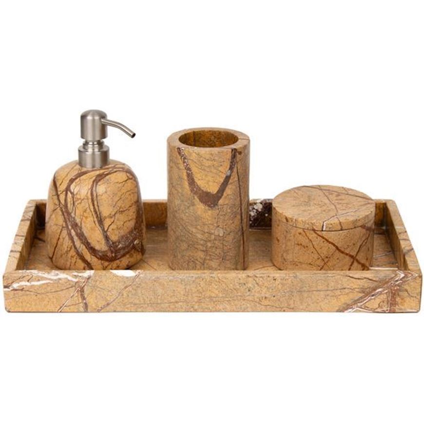 Picture of TIVORA bath brown set of 4