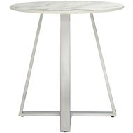 Picture of MENZA side table white - dia 60cm