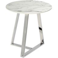 Picture of MENZA side table white - dia 60cm