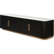 Picture of AURELIA tv unit white/black - 60x200cm