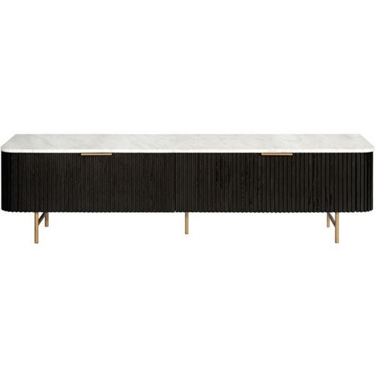 Picture of AURELIA tv unit white/black - 50x185cm