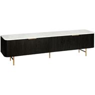 Picture of AURELIA tv unit white/black - 50x185cm