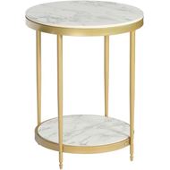 Picture of RICO side table white - dia 48cm