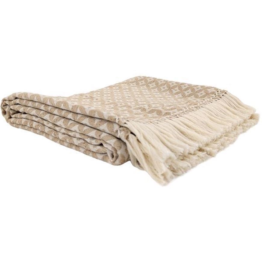 Picture of ELIAS throw beige - 117x183cm
