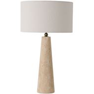 Picture of MALAGA table lamp white/natural - H61cm