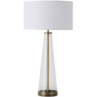 Picture of GIJON table lamp white/clear -H58cm