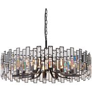 Picture of KALAMATA chandelier black - dia 78cm