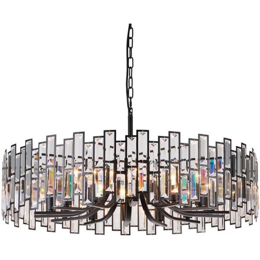 Picture of KALAMATA chandelier black - dia 78cm