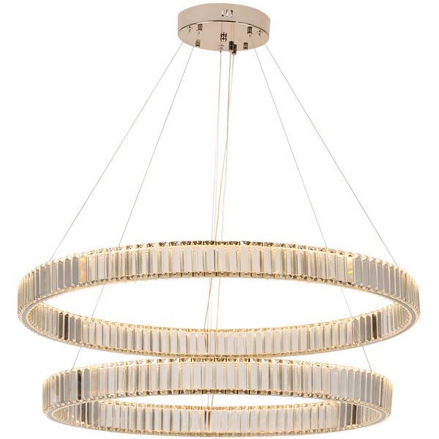 Picture of SIENA chandelier clear/chrome-dia100cm