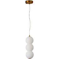 Picture of OXFORD I pendant lamp white/brass - dia 12cm