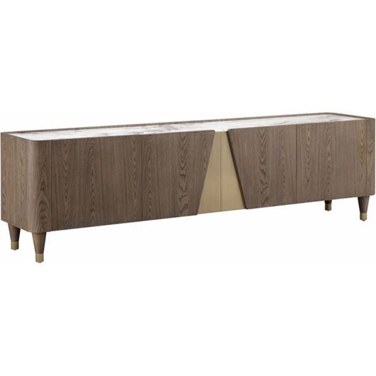 Picture of EMILIA tv unit brown - 61x220cm