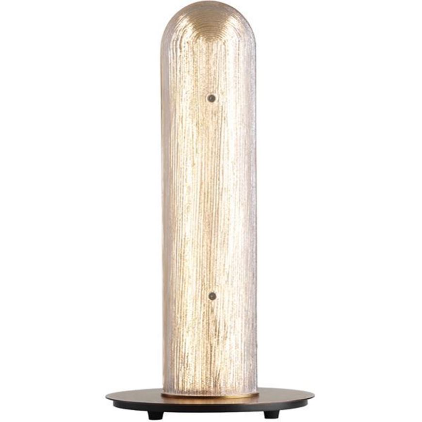 Picture of MAELLA table lamp clear/brass - H42cm