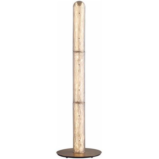 Picture of MAELLA floor lamp clear/brass - H163cm