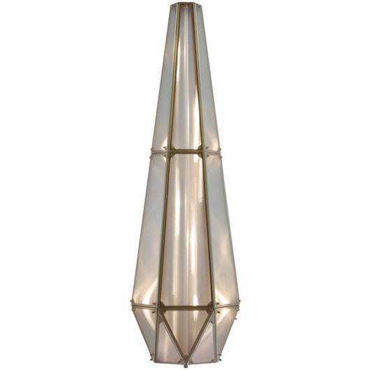 Picture of THUNDER floor lamp white/silver - H150cm