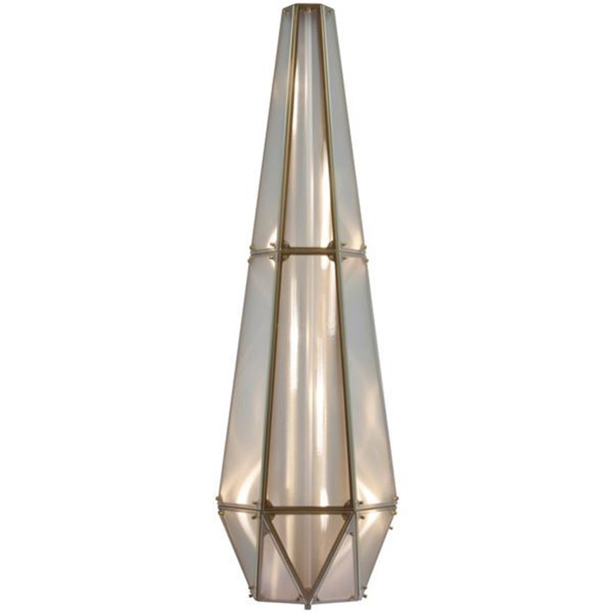 Picture of THUNDER floor lamp white/silver - H150cm