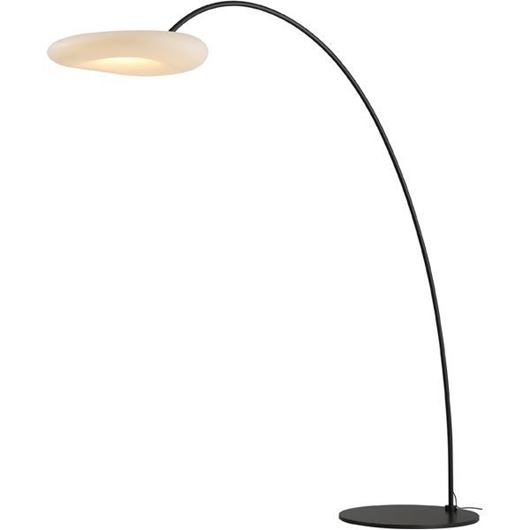 Picture of DEMI floor lamp white/black - H198cm