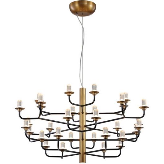 Picture of RAIDEN chandelier brass/black - dia 95cm