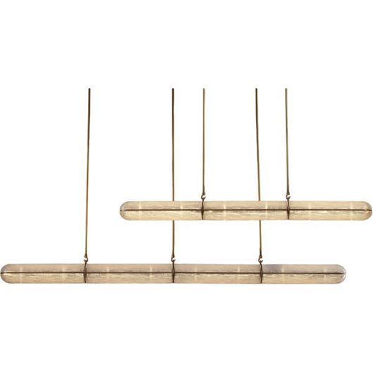 Picture of MAELLA chandelier clear/brass - 161x100cm