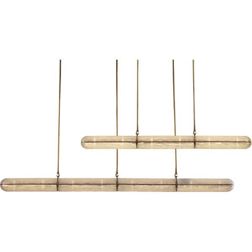 Picture of MAELLA chandelier clear/brass - 161x100cm