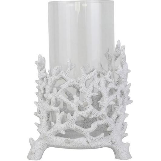 Picture of TIDAL hurricane white/clear - H28cm