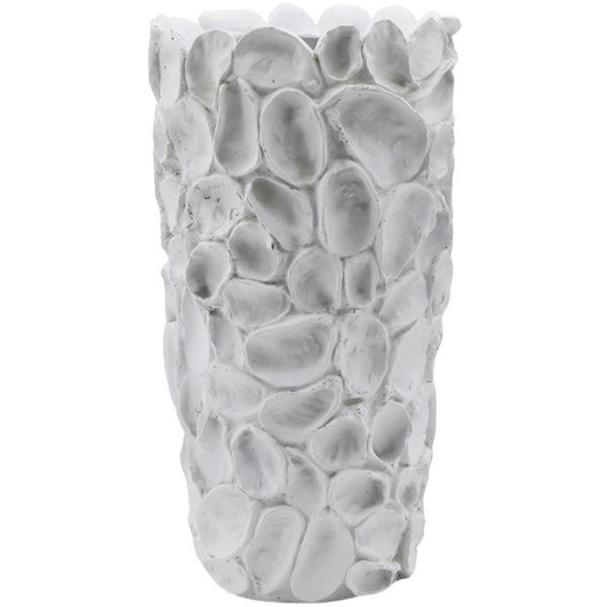 Picture of GLINT vase white - H36cm