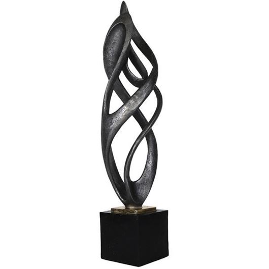 Picture of VORTEX decoration grey/black - H62cm