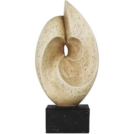 Picture of CHROMA decoration cream/black - H38cm