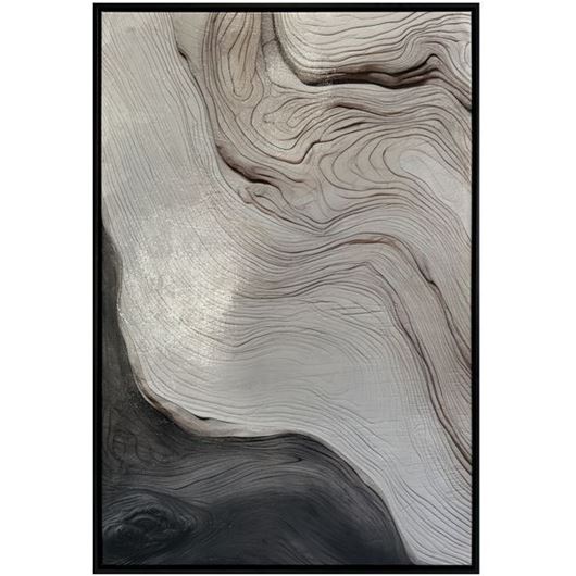 Picture of CALME II framed canvas black - 63x93cm