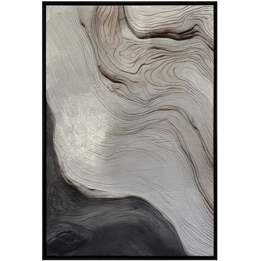 Picture of CALME II framed canvas black - 63x93cm