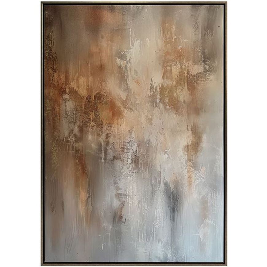 Picture of GLORY II framed canvas silver - 63x93cm