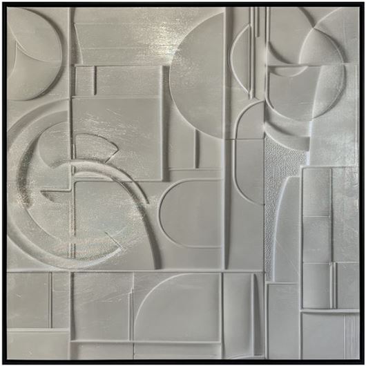 Picture of JAMSA II framed canvas black - 103x103cm