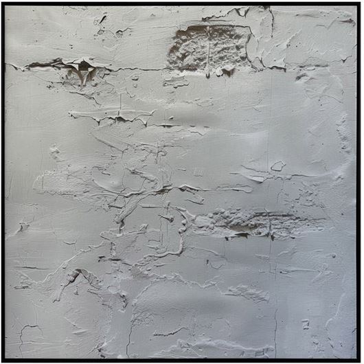 Picture of PEACE I framed canvas black - 123x123cm