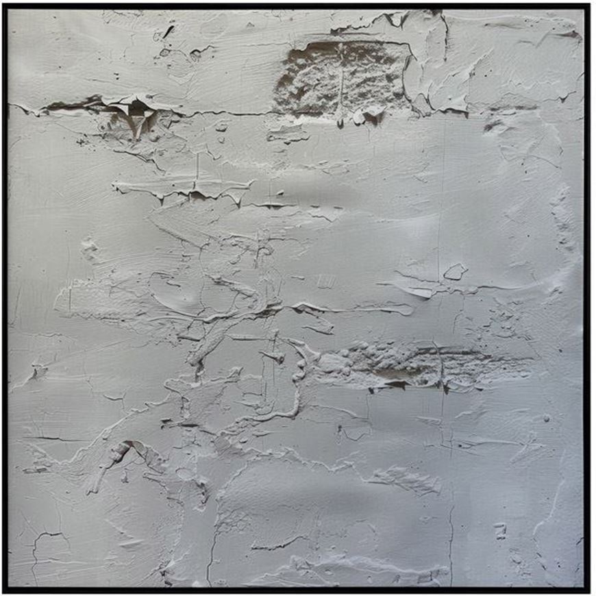 Picture of PEACE I framed canvas black - 123x123cm